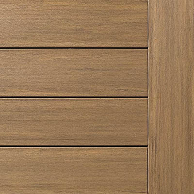 Best Decking Material TimberTech Weathered Teak Vintage Collection AZEK Decking Deck Board Swatch Content